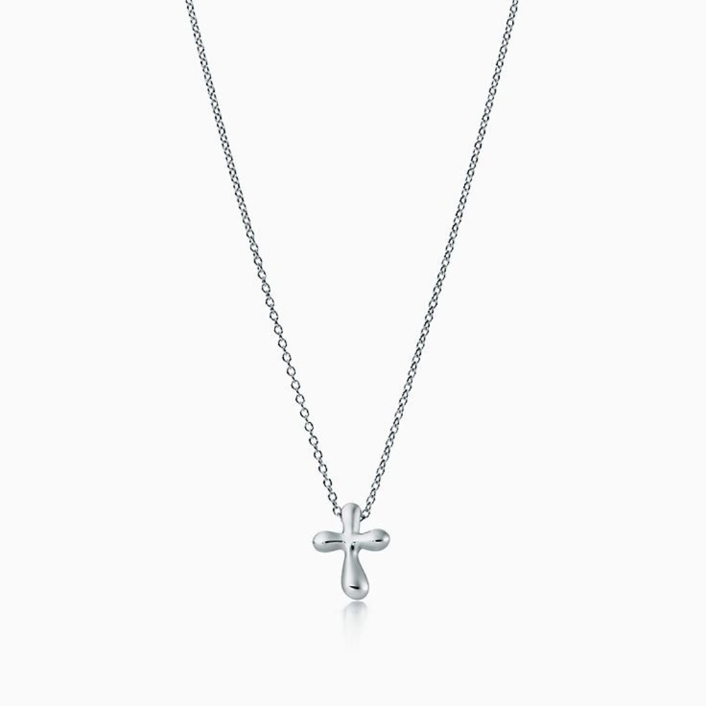 Tiffany & Co Elsa Peretti cross pendant in sterling silver